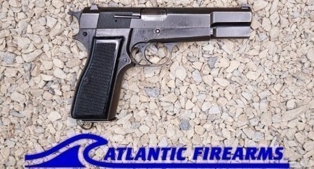 FN Hi Power 9mm Pistol - Surplus - Black