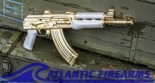 Gold Ak47 Pistol W/ Parade Stock Set
