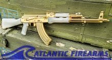 Gold AK47 Rifle W/ Parade Stock Set
