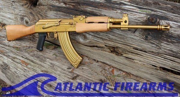 AK47 Trophy Rifle-Paratrooper Pyrite Gold-ElevenMile Arms