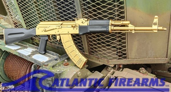 AK47 Trophy Rifle-WASR-10 Pyrite Gold Black Widow-ElevenMile Arms