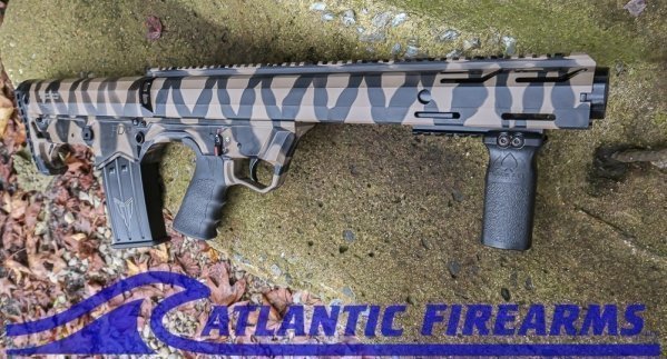 Black Aces Tactical Bullpup Pump Shotgun- Tiger Stripe- Left Hand- BATBPPTGLH