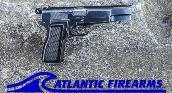 FN Hi Power 9mm Pistol - Surplus - Blued