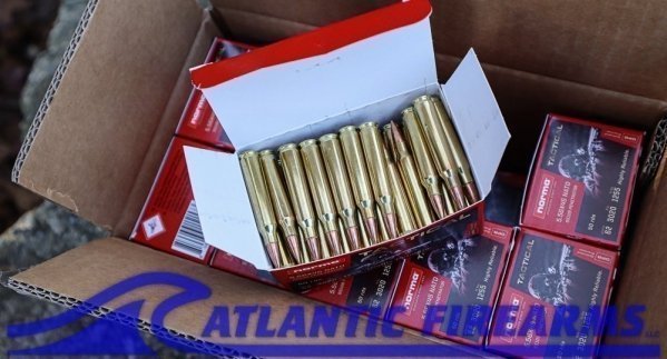 NORMA SS109 PENETRATOR 62GR FMJ 5.56X45 AMMO- 250 Rounds