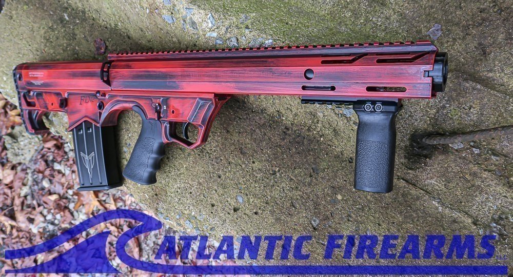 Black Aces Tactical Bullpup Pump Shotgun- Red- Left Hand- BATBPPDRLH
